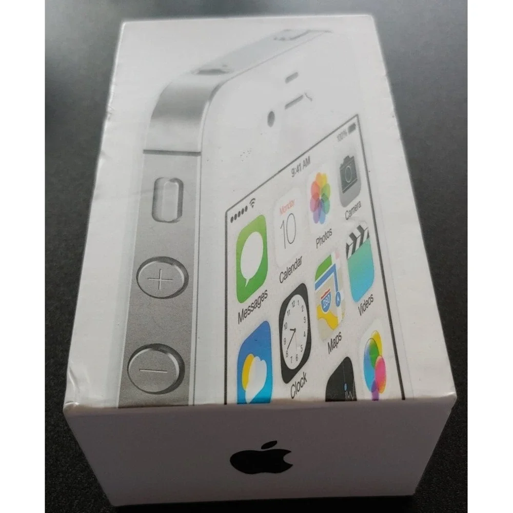 iPhone Apple 4S Box Only 8GB White w/ Manual 4 s MF260LL/A 2012 cell phone
